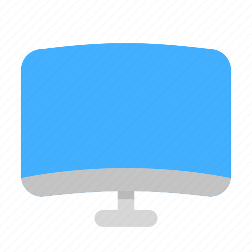 Curved, monitor, screen, display icon - Download on Iconfinder