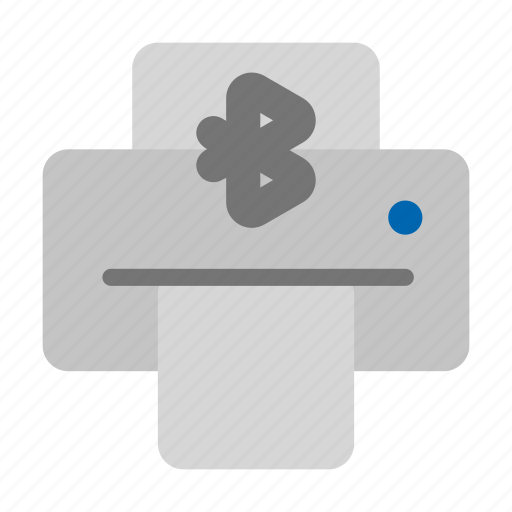 Printer, bluetooth, document, connection icon - Download on Iconfinder