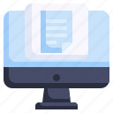 document, text, computer, file, write