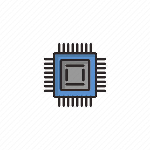 Microchip, chip, processor, cpu, computer icon - Download on Iconfinder