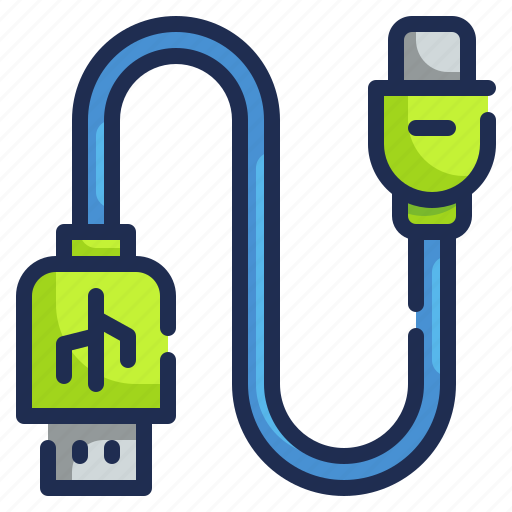 Cable, connection, port, technology, usb icon - Download on Iconfinder