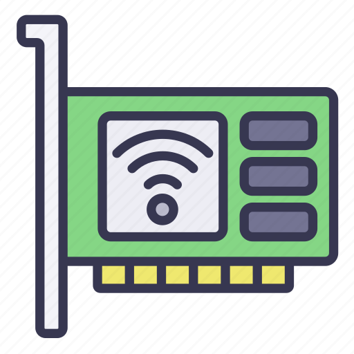 Internet, computer, hardware, network, interface, card icon - Download on Iconfinder