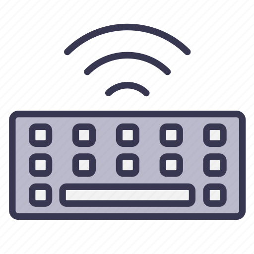 Keyboard, computer, button, modern, wireless icon - Download on Iconfinder