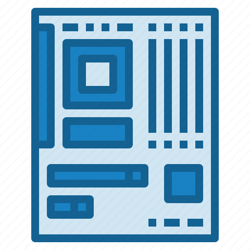 Motherboard, electronics, parts, computer, hardware, system, unit icon - Download on Iconfinder