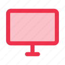 monitor, screen, computer, desktop, electronic