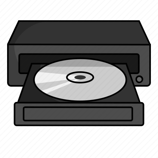 Cd room, components, computer, device, hardware icon - Download on Iconfinder