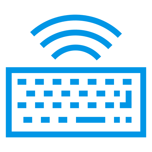 Accessories, computer, hardware, keyboard, multimedia, typing, wireless icon - Free download