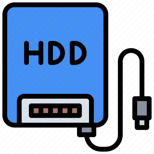Accessory, data, electronics, harddisk, hdd, storage icon - Download on Iconfinder