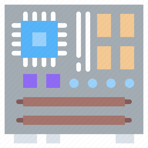 Cpu, electronic, electronics, motherboard, processor icon - Download on Iconfinder