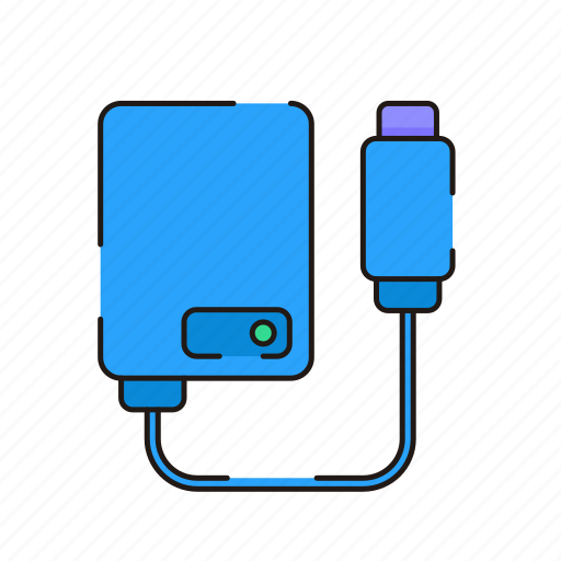 Laptop, computer, hardware, charger, power icon - Download on Iconfinder