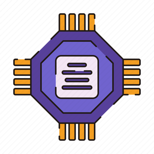 Chip, computer, hardware, technology, microprocessor icon - Download on Iconfinder