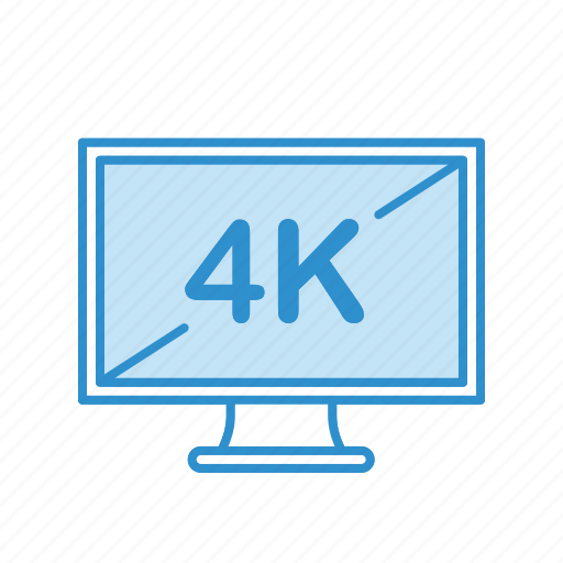 4k, display, lcd, monitor, screen icon - Download on Iconfinder