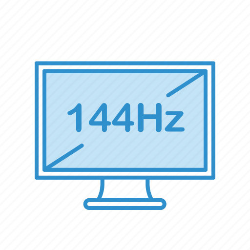 144hz, display, lcd, monitor, refresh rate, screen icon - Download on Iconfinder