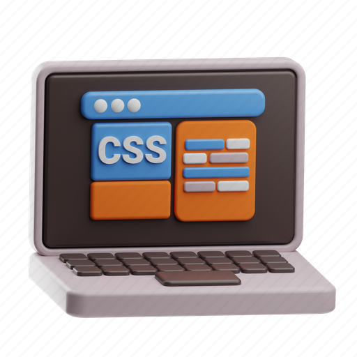 Css, programming, html, document, extension, code, development 3D illustration - Download on Iconfinder