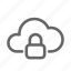 cloud, computer, lock, protect, protection 