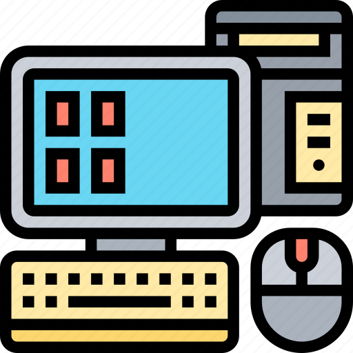 Computer, desktop, device, monitor, electronics icon - Download on Iconfinder