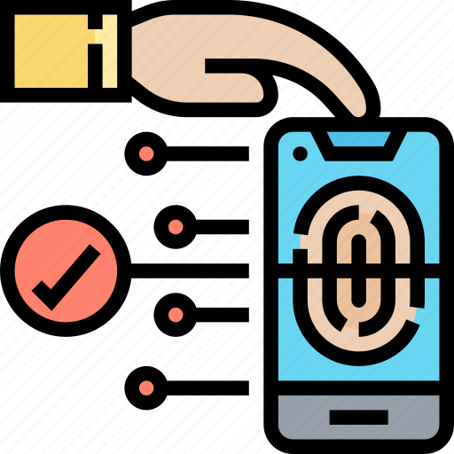 Fingerprint, scan, verification, authorization, access icon - Download on Iconfinder