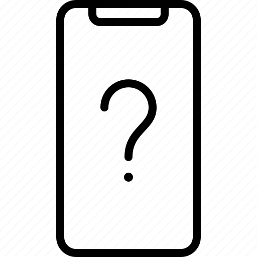 Phone, question, question mark, unknown icon - Download on Iconfinder