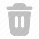 delete, bin, remove, trash, recycle, garbage