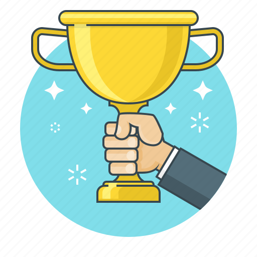 Achievement, business, concept, goblet, hand, victory, winner icon - Download on Iconfinder