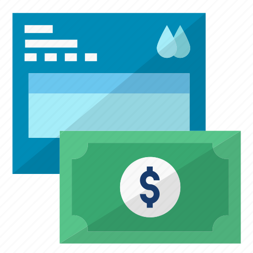Bill, money, pay, payment, water icon - Download on Iconfinder