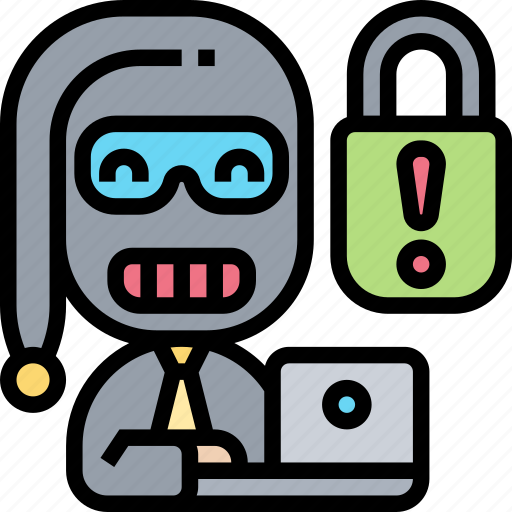 Intruder, surveillance, hacking, cybersecurity, locked icon - Download on Iconfinder