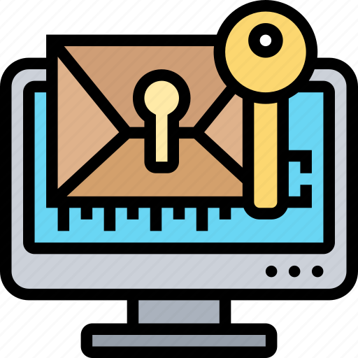 Mail, protection, secure, private, access icon - Download on Iconfinder