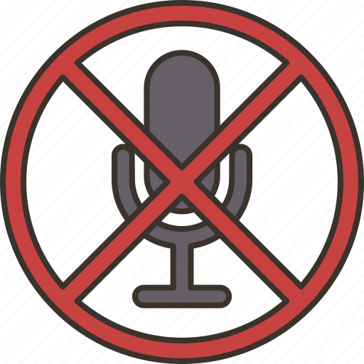 Record, stop, mute, microphone, silence icon - Download on Iconfinder