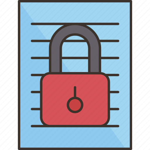 Confidentiality, document, data, information, protection icon - Download on Iconfinder