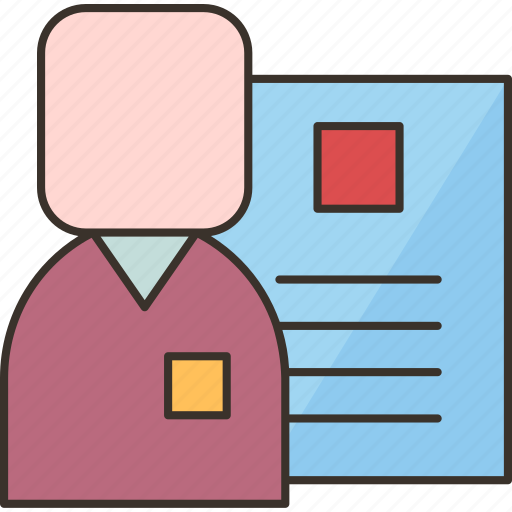 Employee, information, profile, personal, document icon - Download on Iconfinder
