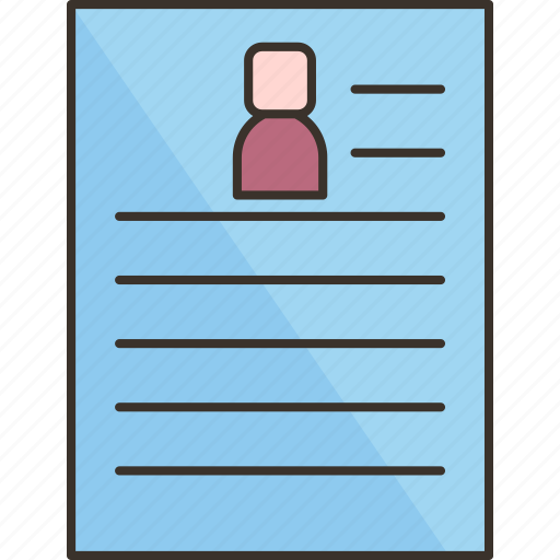 Personal, information, private, file, document icon - Download on Iconfinder