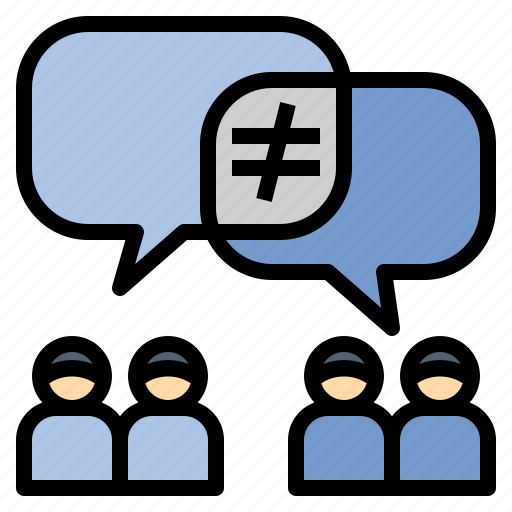 Conflict, contradicted, disagreement, opinion, opposition icon - Download on Iconfinder