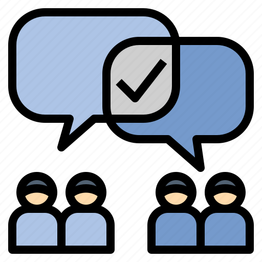 Agree, feuding, group, opinion, parties icon - Download on Iconfinder