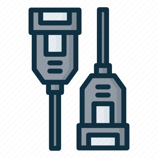 Usb, usb a, type a, cable, connector icon - Download on Iconfinder