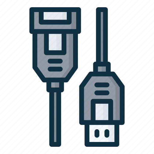 Female, male, cable, connector, usb icon - Download on Iconfinder