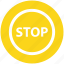 .svg, construction, drive stop, road sign, stop sign, traffic sign, warning 