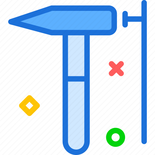 Hammer, instruments, manualnailing, nails, tool, work icon - Download on Iconfinder