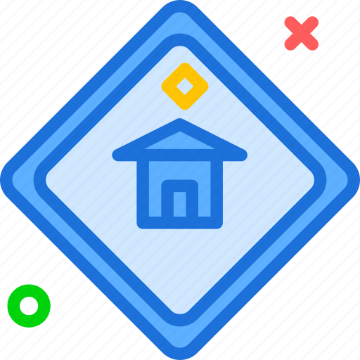 Attention, home, sign, warning icon - Download on Iconfinder