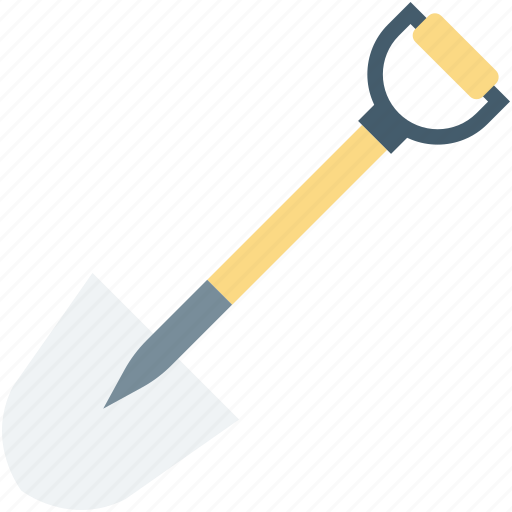 Construction tool, gardening tool, hand tool, shovel, spade icon - Download on Iconfinder