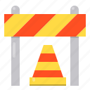 barrier, blocked, construction, safety