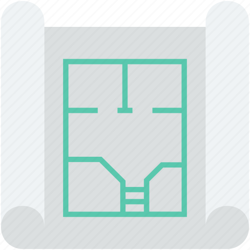 Architecture, blueprint, construction map, construction plan, house plan icon - Download on Iconfinder