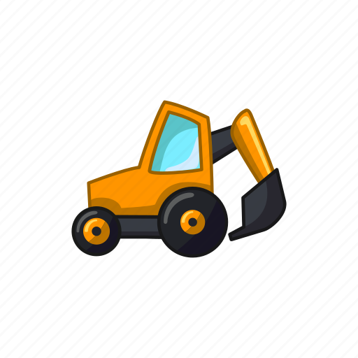 Bulldozer, construction, excavator, machine, transport, vehicle icon - Download on Iconfinder