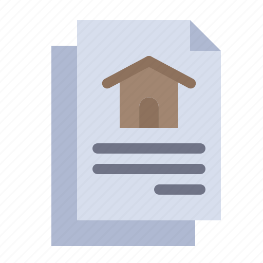 Document, file, house icon - Download on Iconfinder