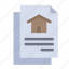 document, file, house 