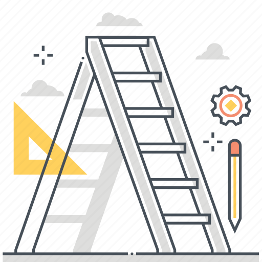 Construction, ladder, paint, site, tool icon - Download on Iconfinder