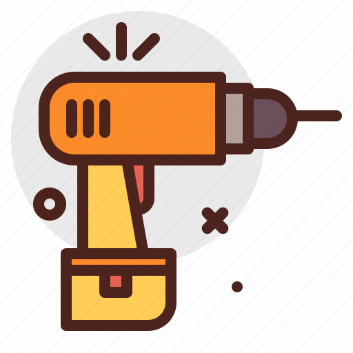 Building, day, drill, labor, tools, work icon - Download on Iconfinder