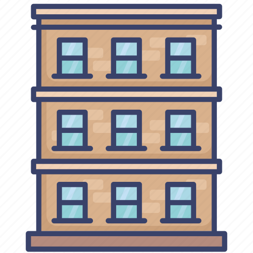 Apartment, building, estate, property, real, windows icon - Download on Iconfinder