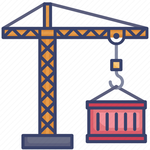 Construction, container, crane, hook, logistic, shipping icon - Download on Iconfinder