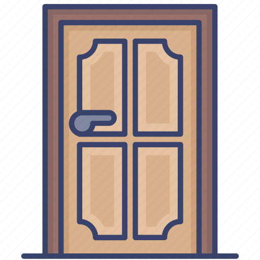 Door, entrance, estate, exit, house, property, real icon - Download on Iconfinder