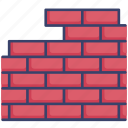 barrier, brick, bricks, build, construction, wall